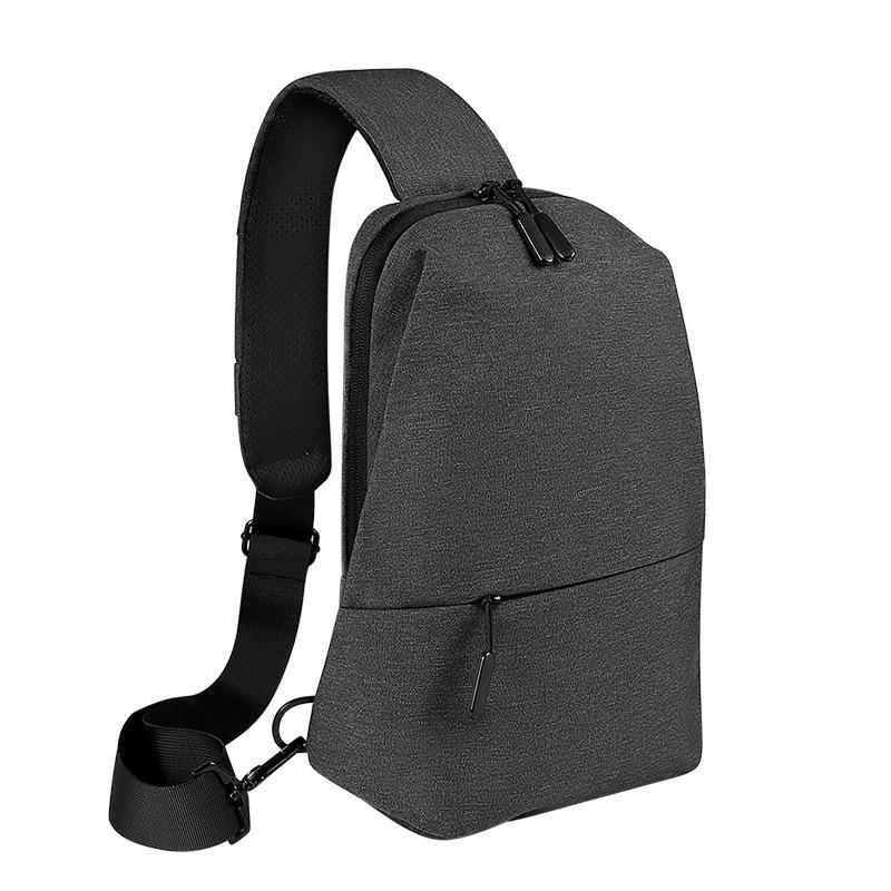 NNEDSZ Adjustable Sports Chest Bag Lightweight & Versatile - Elegant Grey