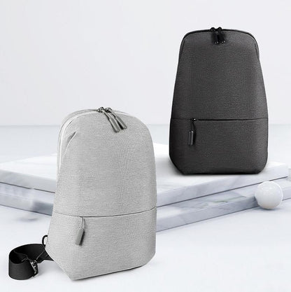 NNEDSZ Adjustable Sports Chest Bag Lightweight & Versatile - Elegant Grey