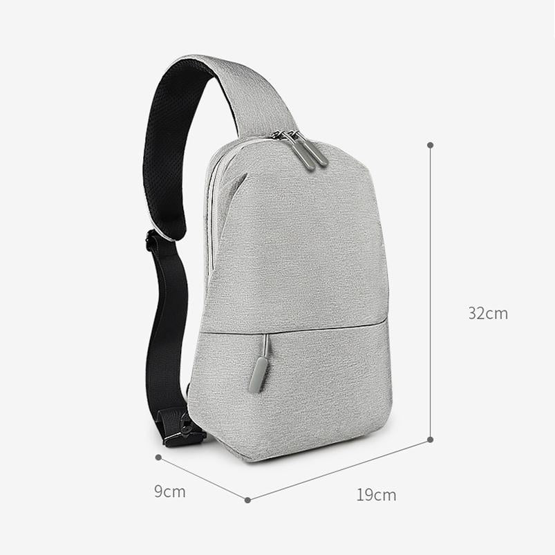 NNEDSZ Adjustable Sports Chest Bag Lightweight & Versatile - Elegant Grey