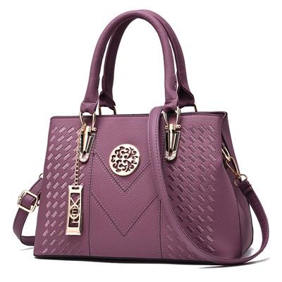 NNEDSZ Women Leather Messenger Handbag - Stylish And Functional - Purple