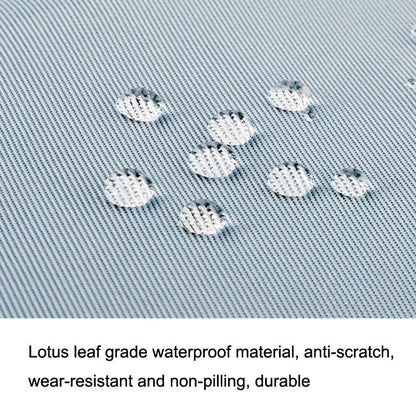 NNEDSZ Computer Handheld Messenger Bag For Apple Macbook / Huawei / Xiaomi / Basne - Ladder Tape Light Blue + Gray Pu Power Package