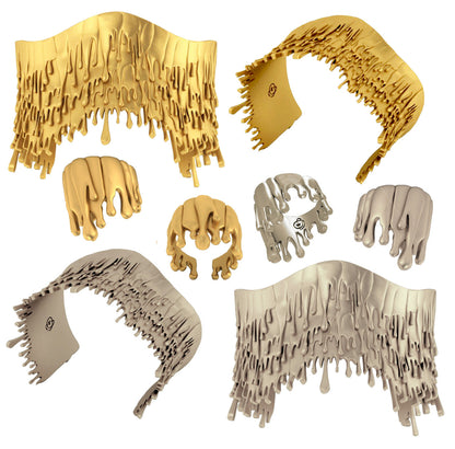 Antonio Wehrli Gravity Paint Drip Bracelet: Art into Jewelry-18K Gold