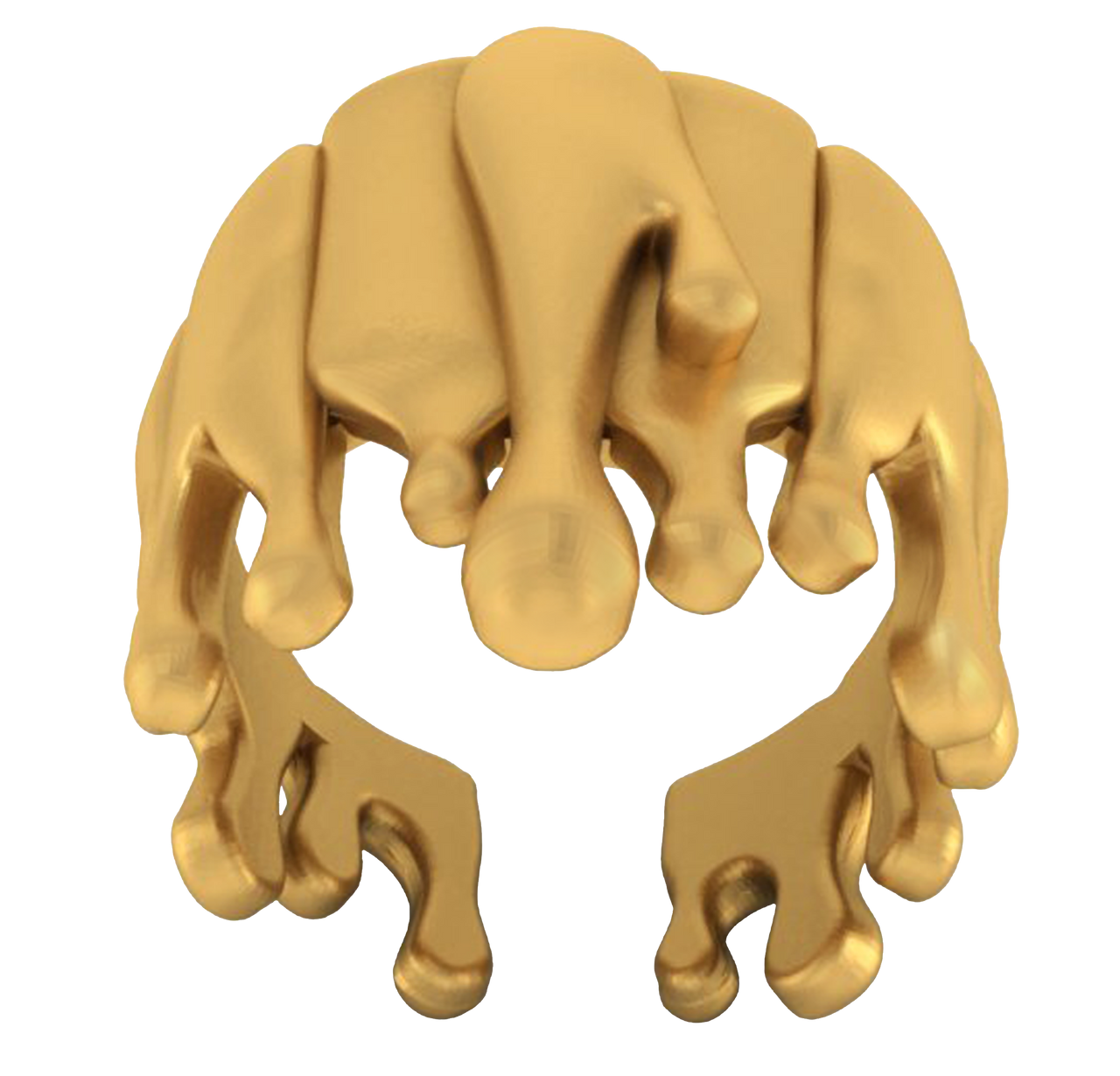 Antonio Wehrli Gravity Paint Drip Ring: Art into Jewelry-Sterling Silver