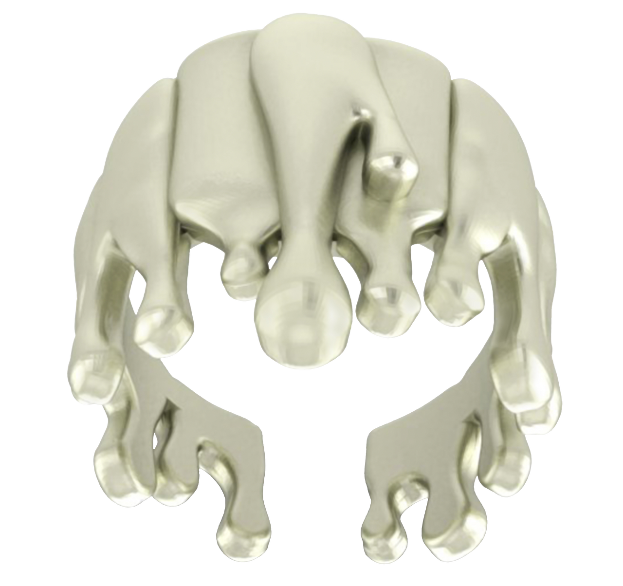 Antonio Wehrli Gravity Paint Drip Ring: Art into Jewelry-Sterling Silver