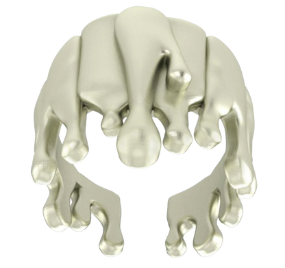 Antonio Wehrli Gravity Paint Drip Ring: Art into Jewelry-Sterling Silver