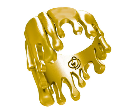 Antonio Wehrli Gravity Paint Drip Ring: Art into Jewelry-Sterling Silver