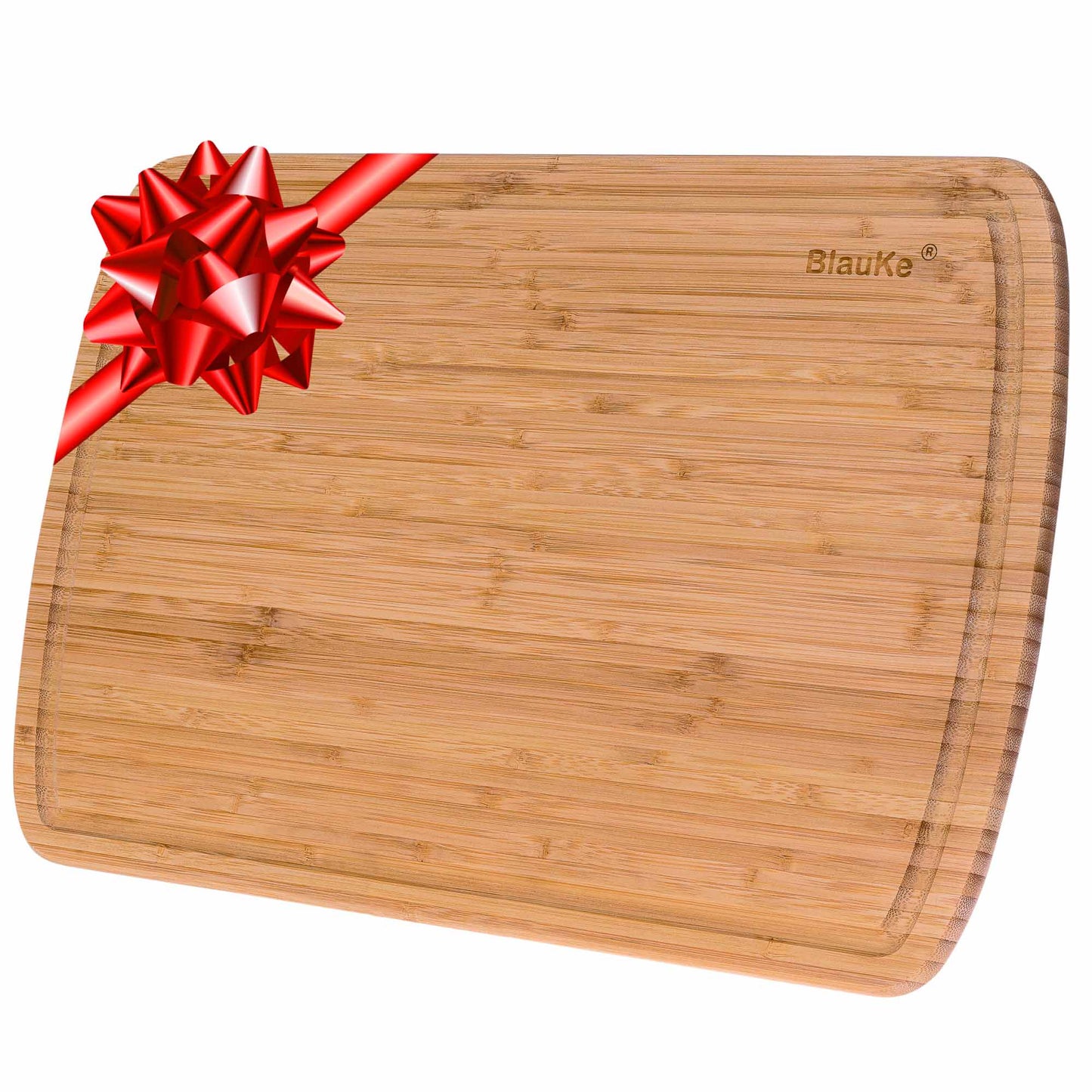 Extra Large Wood Cutting Board 18x12 inch - Butcher Block with Juice Groove, Serving Tray - Wooden Chopping Board for Kitchen-0