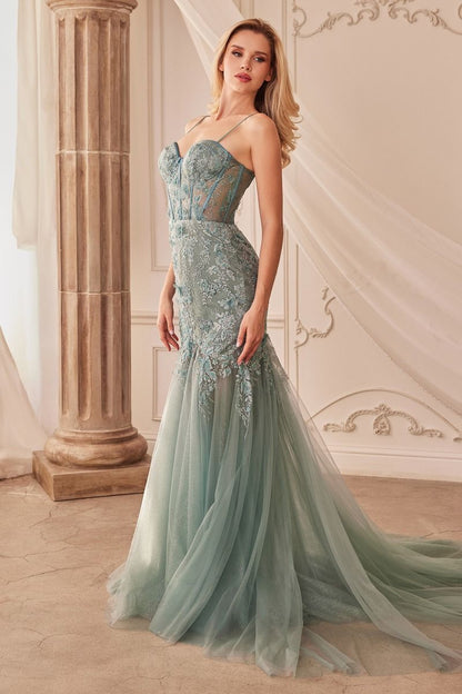Fit & Flare Embellsihed Gown-3