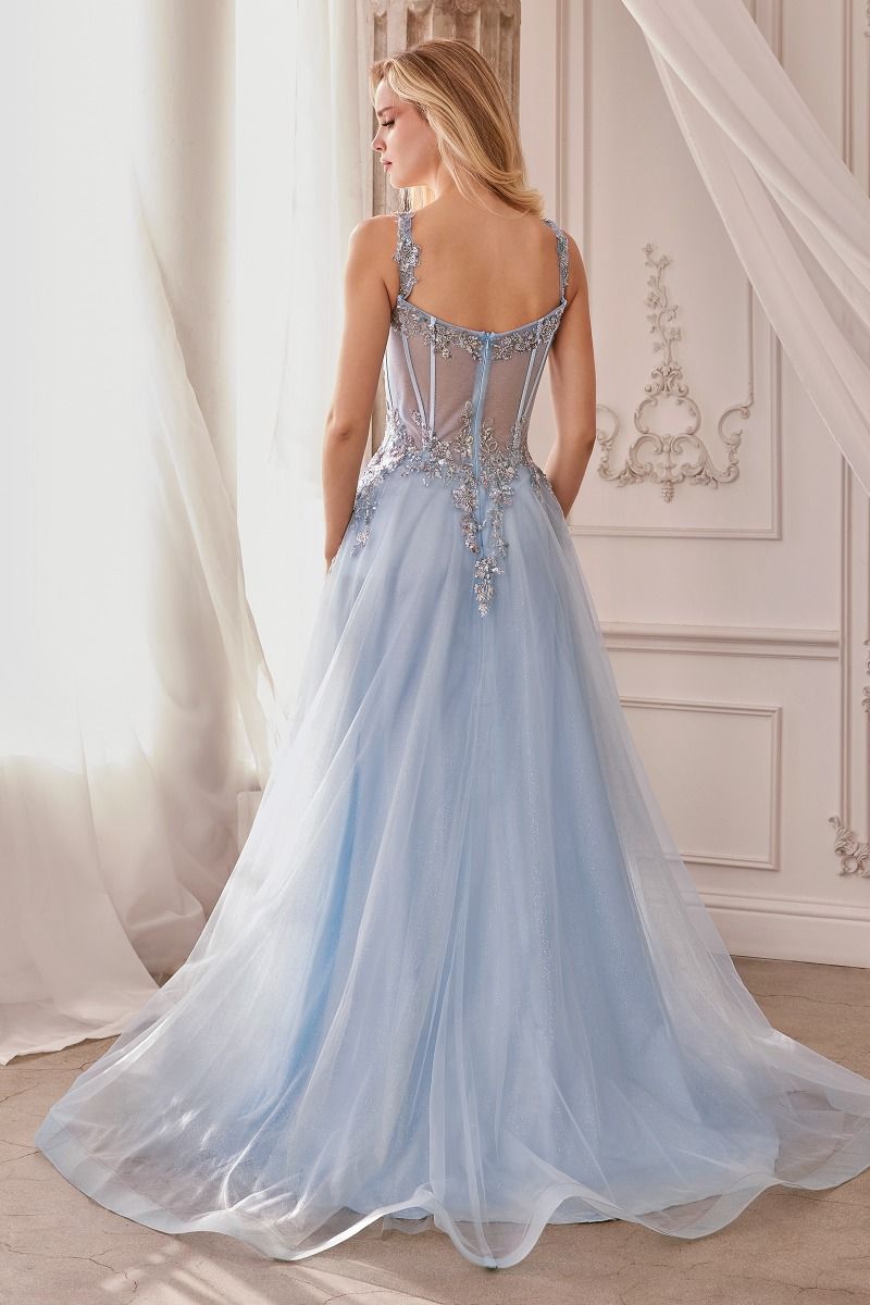 Embellished A-Line Tulle Ball Gown-2