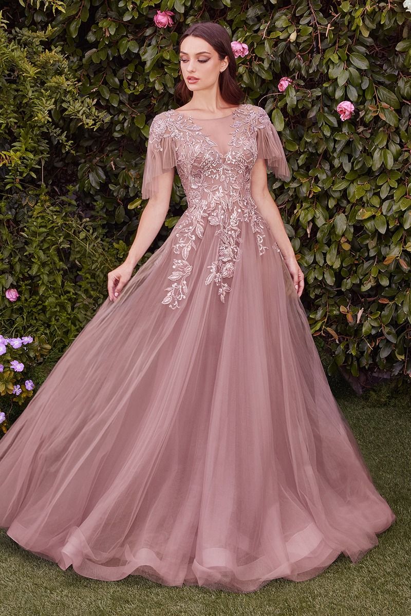 Estate Floral Tulle Gown-3