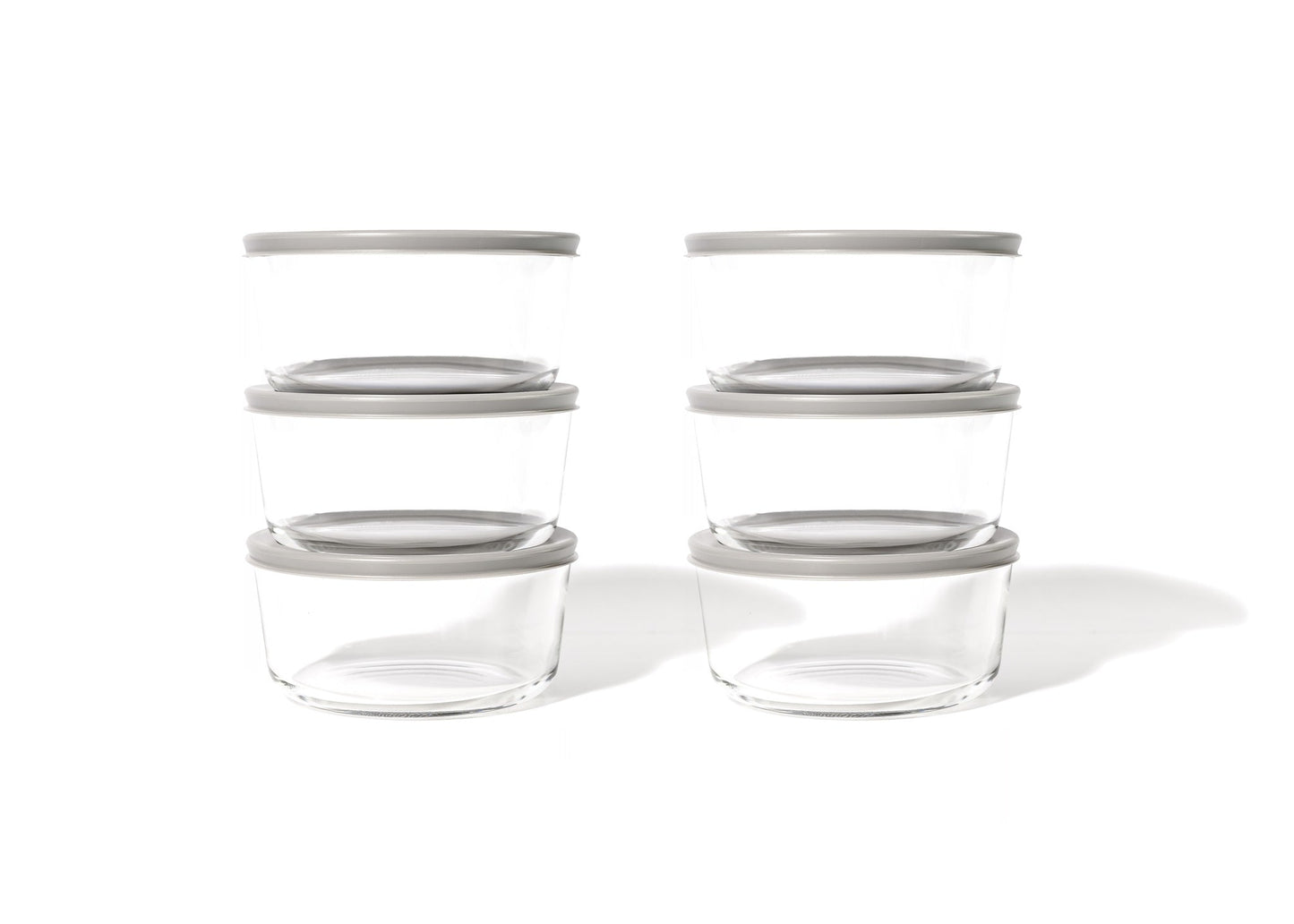 Glass Food Storage Containers - 12 Piece 4 Cup Set (6 Containers + 6 Lids) BPA-Free Lids-2