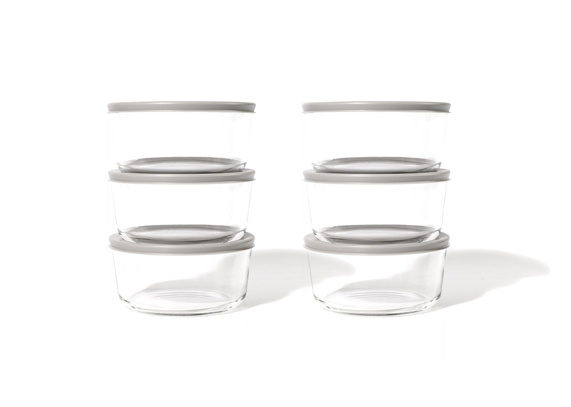 Glass Food Storage Containers - 12 Piece 4 Cup Set (6 Containers + 6 Lids) BPA-Free Lids-2