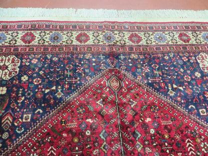 Persian Tribal Rug 7x10, Shiraz Carpet, Abadeh Rug