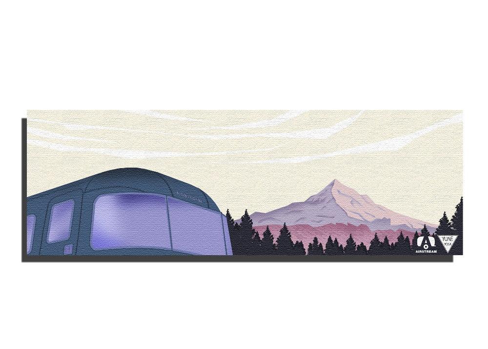 Airstream Mt. Hood Yoga Mat – Non-Slip, Cushioned, and Travel-Ready with Alpine-Inspired Design