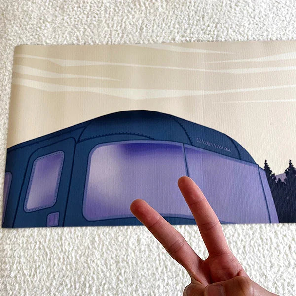 Airstream Mt. Hood Yoga Mat – Non-Slip, Cushioned, and Travel-Ready with Alpine-Inspired Design