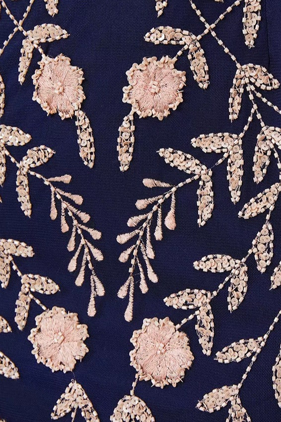 Adrianna Papell flutter sleeve sheath sequin dress-3