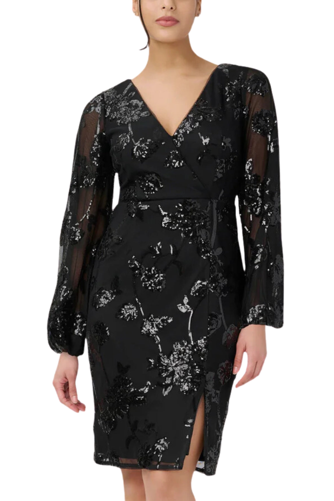 Adrianna Papell Women Sequined Sheath Dress-3