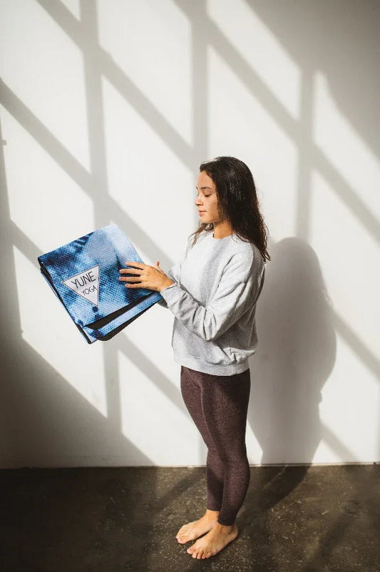 Foldable Yoga Mat Suede Top – Ataraxy | Lightweight, Travel-Friendly, Eco Yoga Mat by Yune Yoga-0