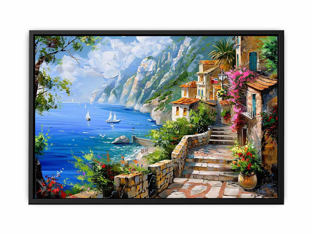 Mediterranean Landscape Canvas Art Print