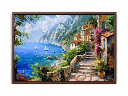 Mediterranean Landscape Canvas Art Print