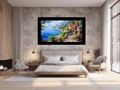 Mediterranean Landscape Canvas Art Print