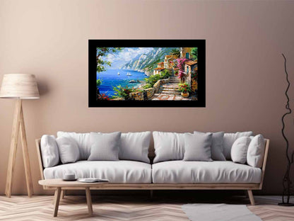 Mediterranean Landscape Canvas Art Print