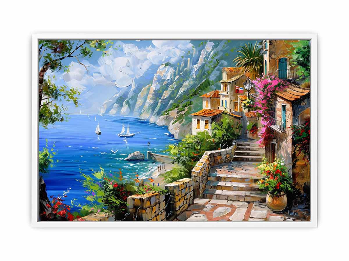 Mediterranean Landscape Canvas Art Print