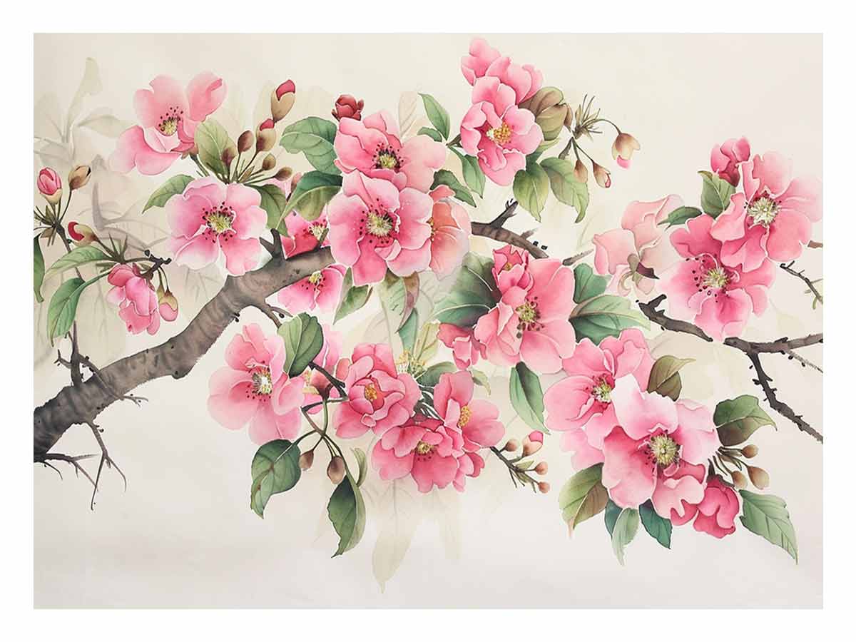 Blossom Flower tree Canvas Art Print