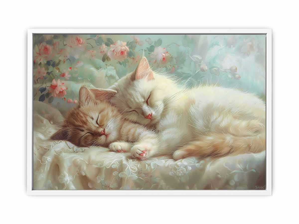 Cat Cute Baby Canvas Art Print
