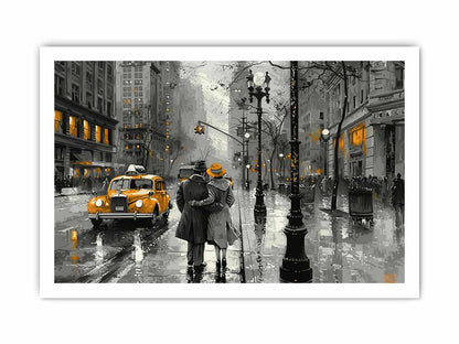 New York Street  Canvas painting Artwork
