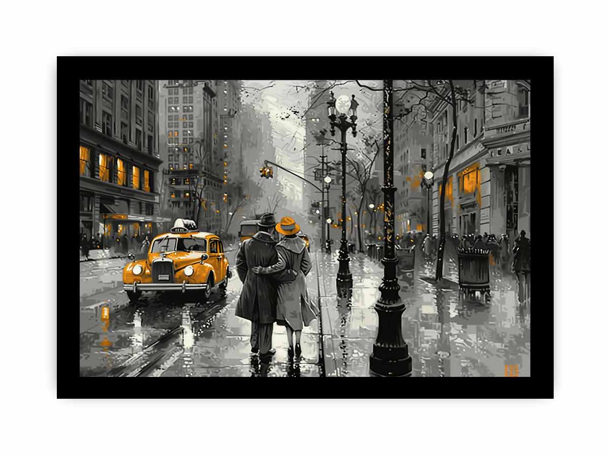 New York Street  Canvas painting Artwork