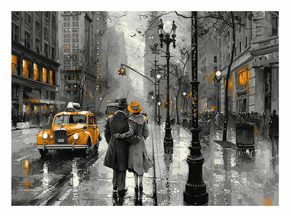 New York Street  Canvas painting Artwork