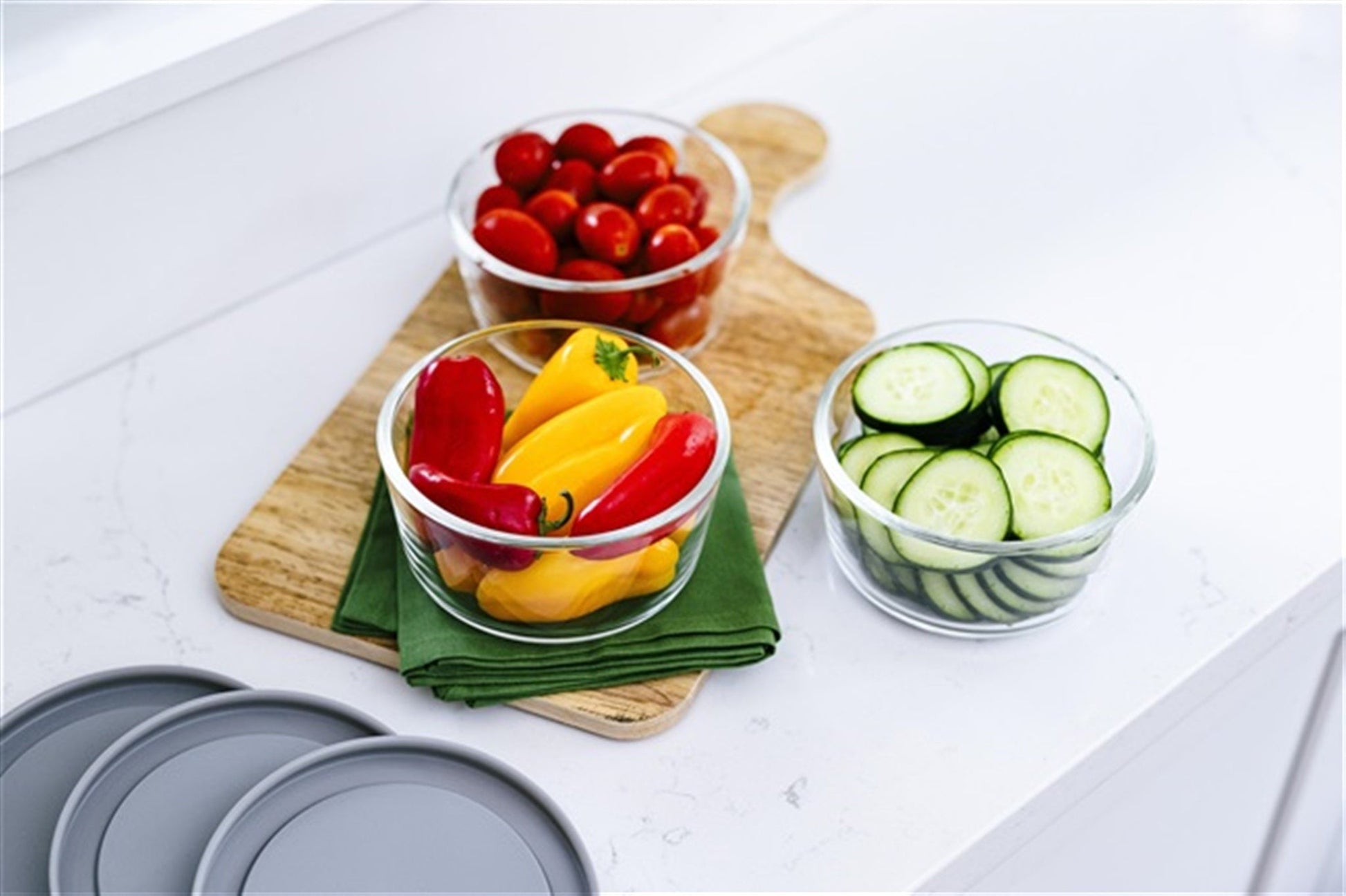 Glass Food Storage Containers - 12 Piece 2 Cup Set (6 Containers + 6 Lids)-3