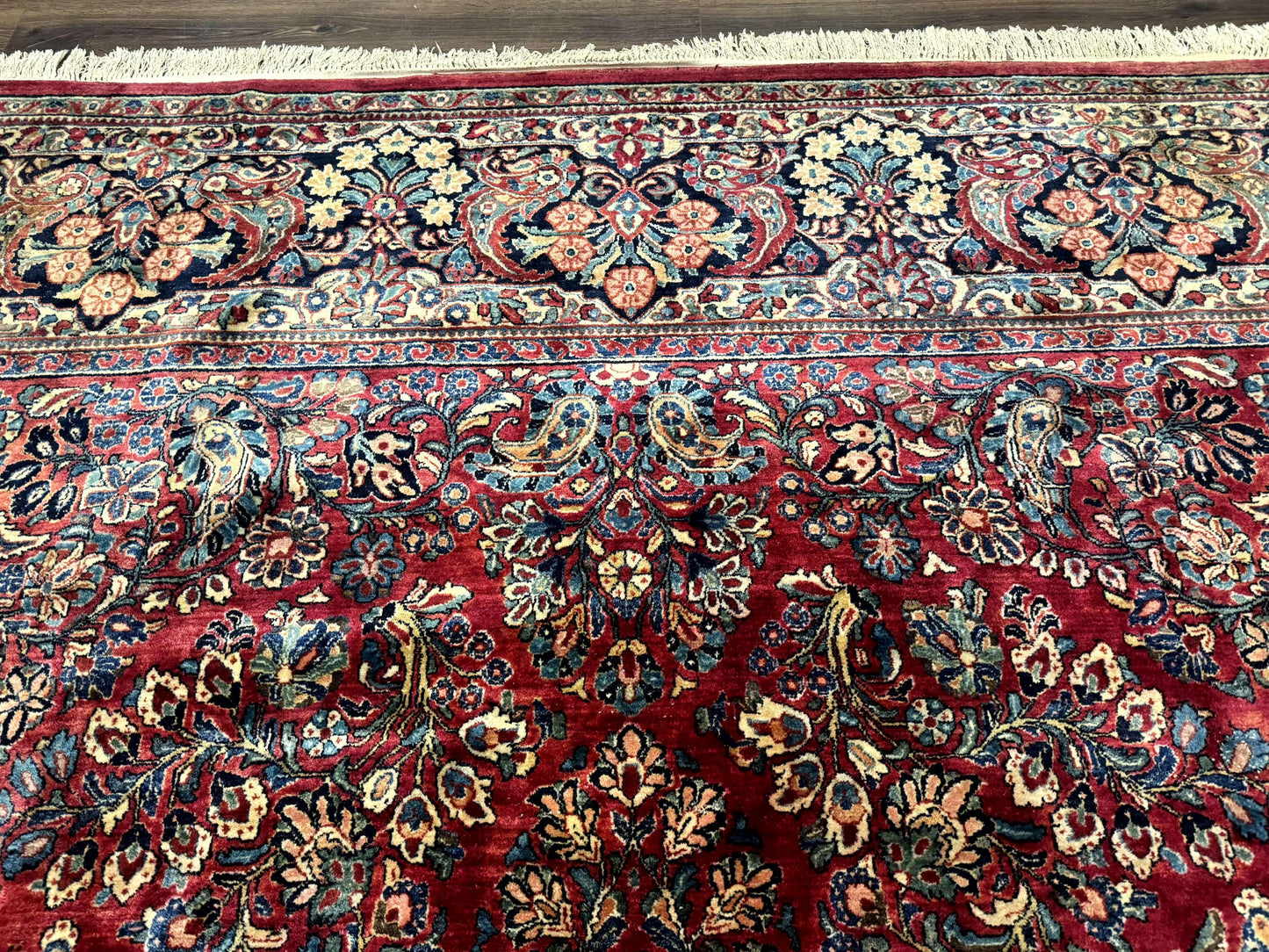 Palace Size Antique Persian Sarouk Rug 12x18-2