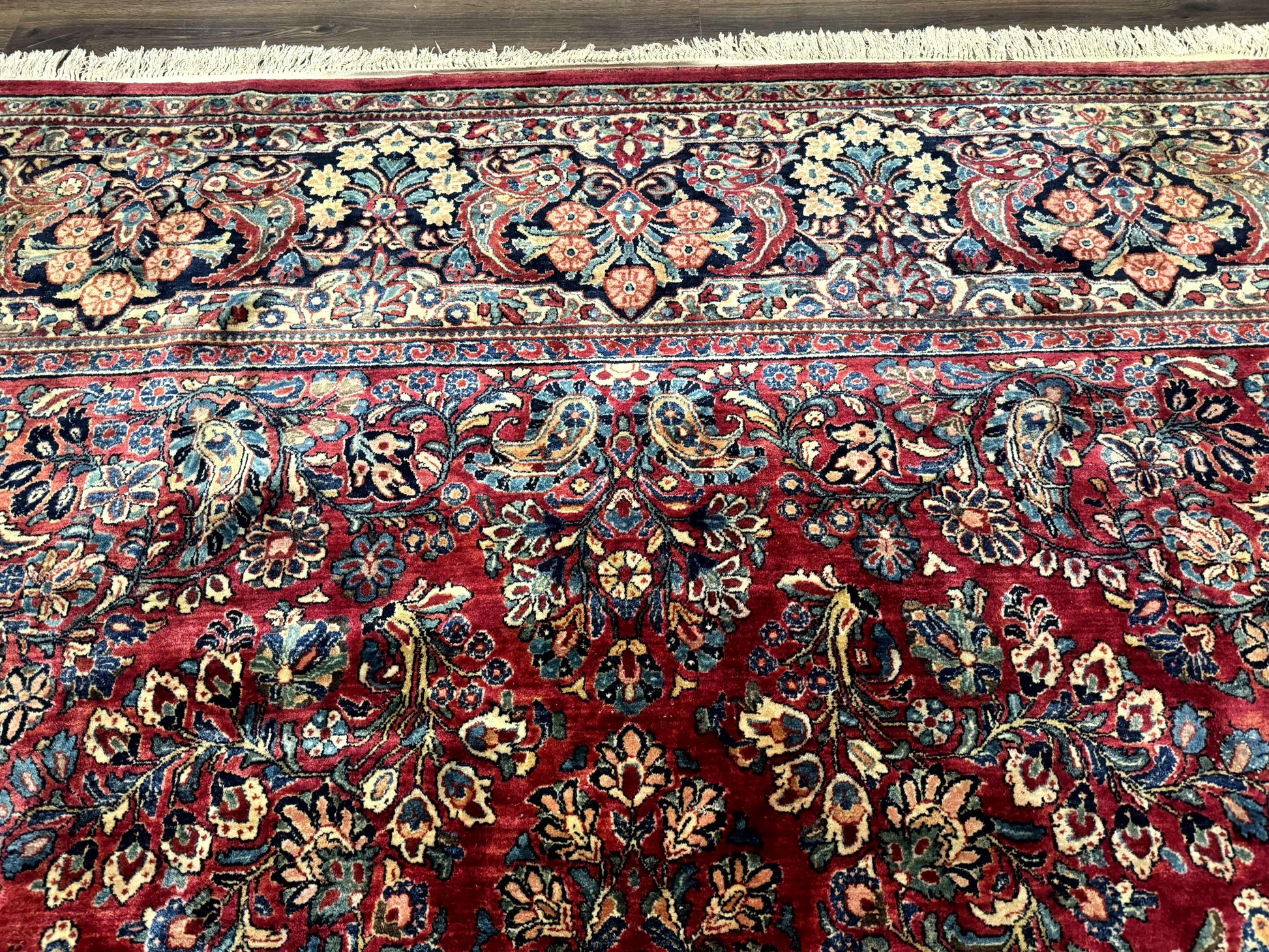 Palace Size Antique Persian Sarouk Rug 12x18-2
