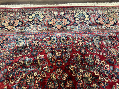 Palace Size Antique Persian Sarouk Rug 12x18-2