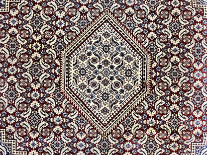 Karastan Rug 8x10, Kara Shah Red Bidjar, Belgium Power Loomed Rug, Wool Pile Karastan Rug, Vintage-3