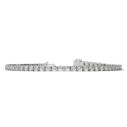 12.00 CTW Lab Grown Diamond Tennis Bracelet | G/VS AGI Certified | 14kt White or Yellow Gold-4