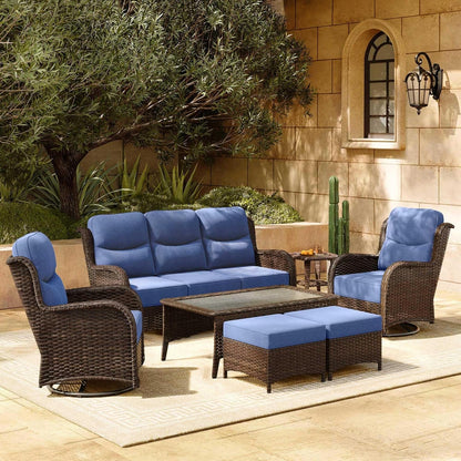 Luxury Outdoor Patio Furniture Set with Thick Cushions
