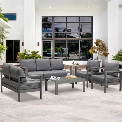 Modern Aluminum Outdoor Patio Furniture Set with Cushions