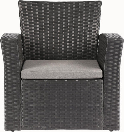 Outdoor Wicker Patio Furniture Set with Comfortable Cushions