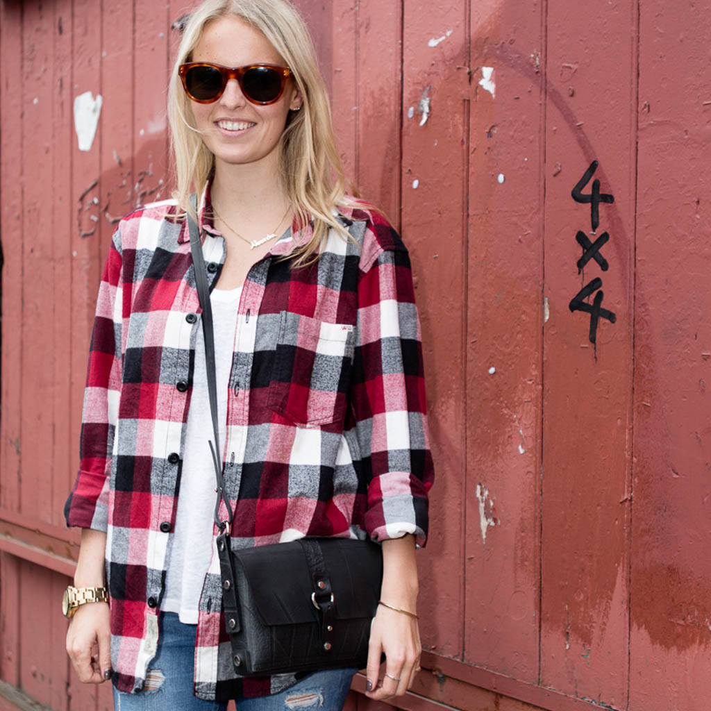 Paguro Upcycle Reina Black Vegan Handbag - Eco Friendly