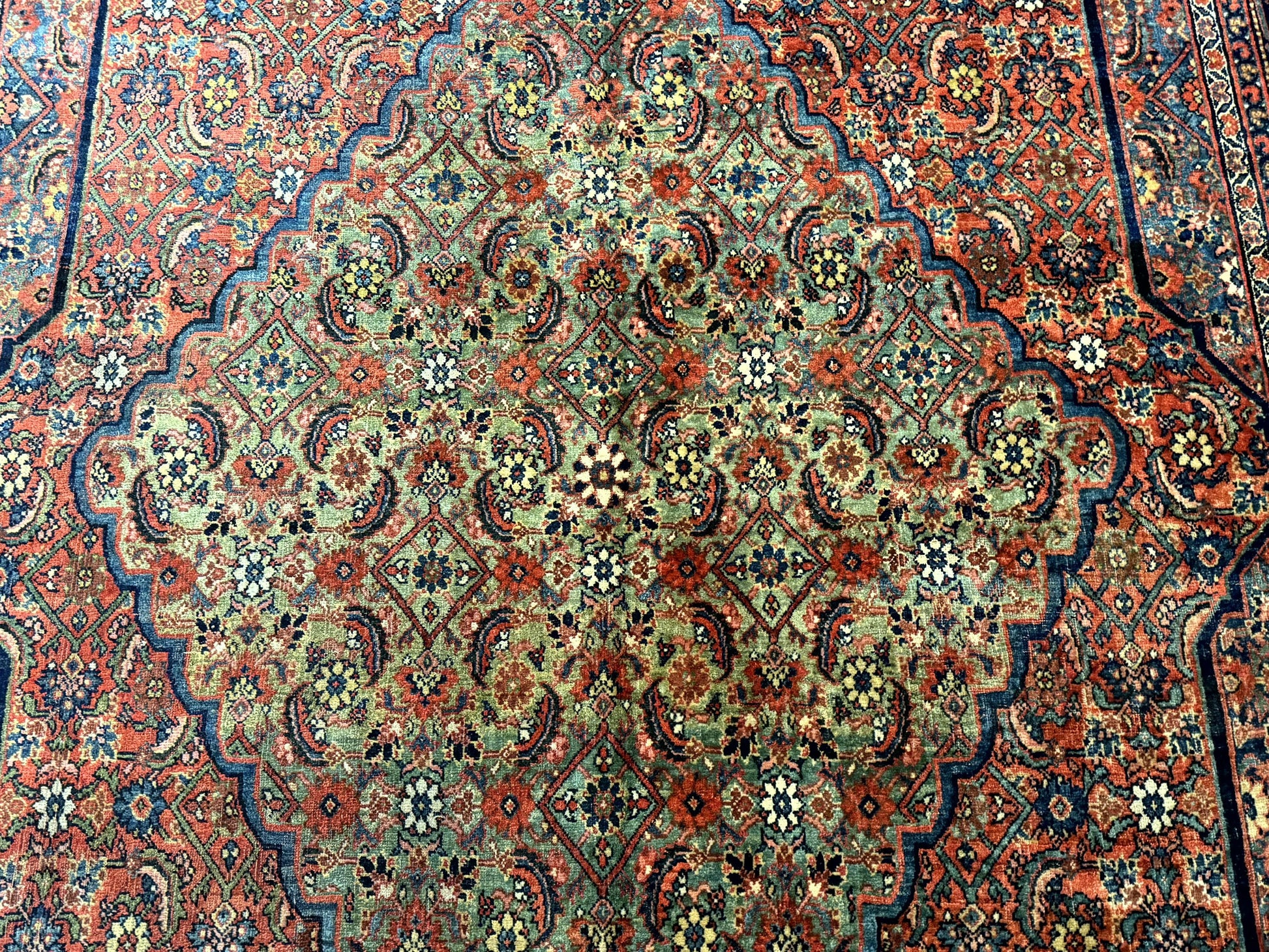 Antique Persian Bijar Rug 7x15-3