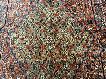 Antique Persian Bijar Rug 7x15-3