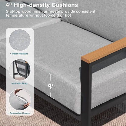 Durable Four Piece Outdoor Patio Furniture Set Upgrade