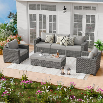 Comfortable Wicker Rattan Outdoor Patio Furniture Set