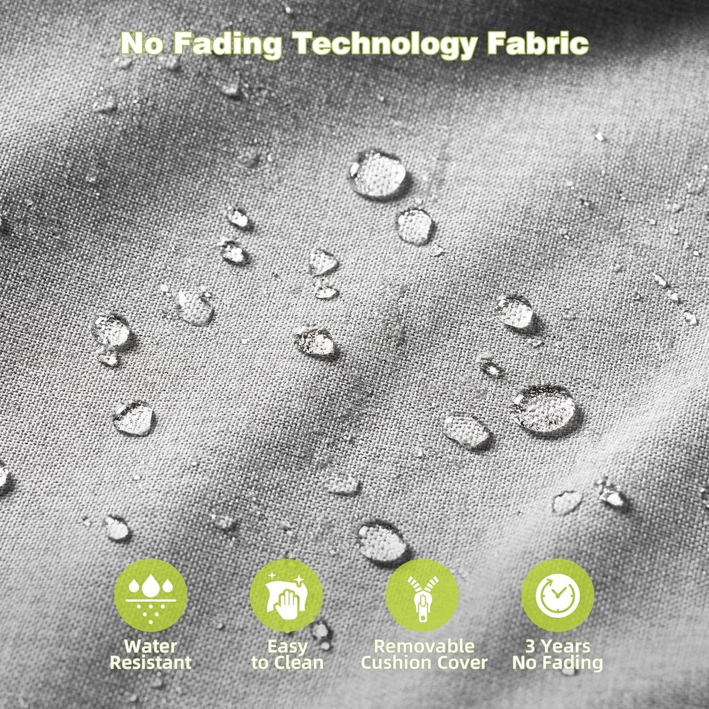 Outdoor Patio Furniture Set with Swivel Chair and Table