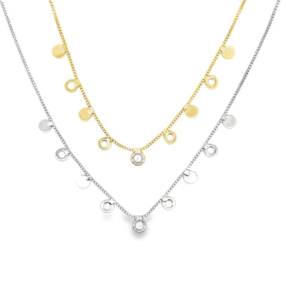 CZ Dangle Cable Chain-1