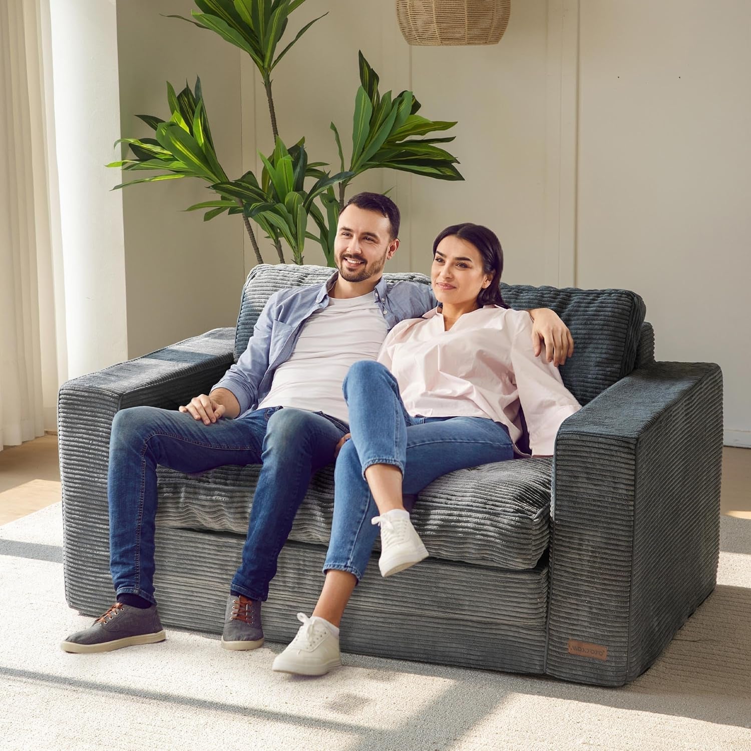 Convertible Sofa Bed With Pillows For Living Room-1