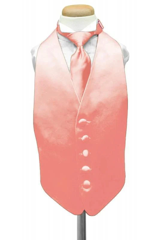 Luxury Satin Kids Tuxedo Vest-15